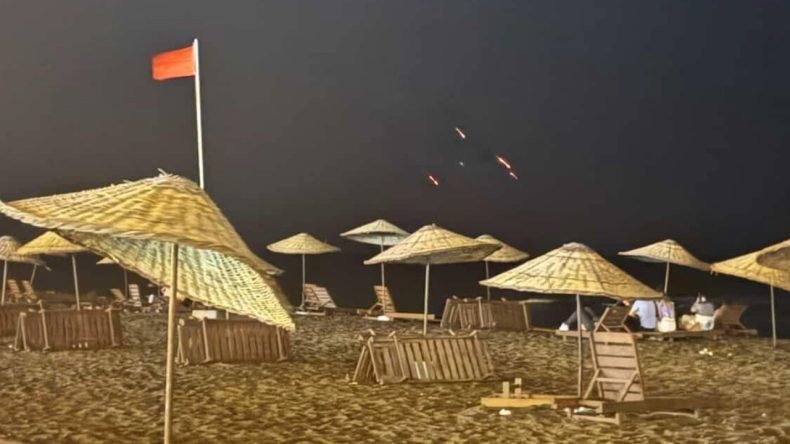 İran’ın Fırlattığı Füzeler Hatay’dan Görüntülendi