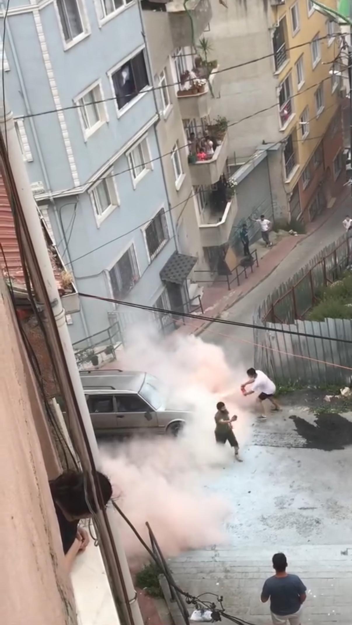 Yangın söndürme çalışması