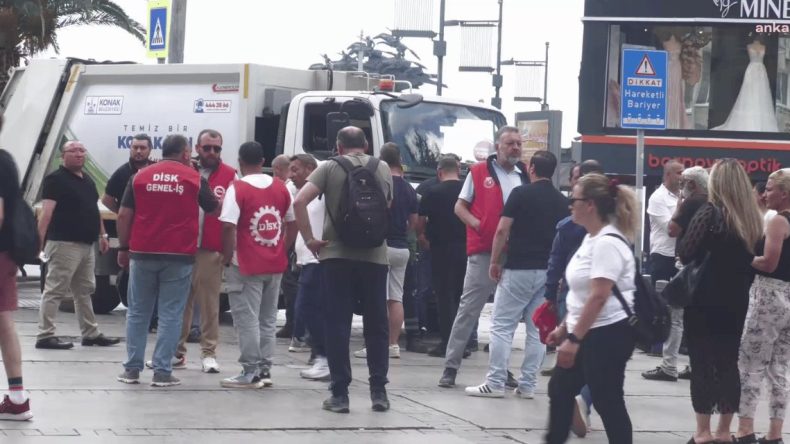 İzmir’de grevde 4. gün: Çöpler birikti, gerginlik tırmandı