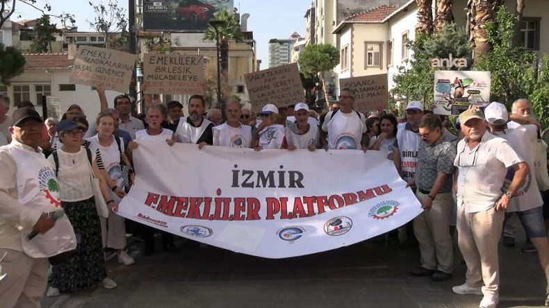 İzmir’de Emeklilerden Geçim İsyanı