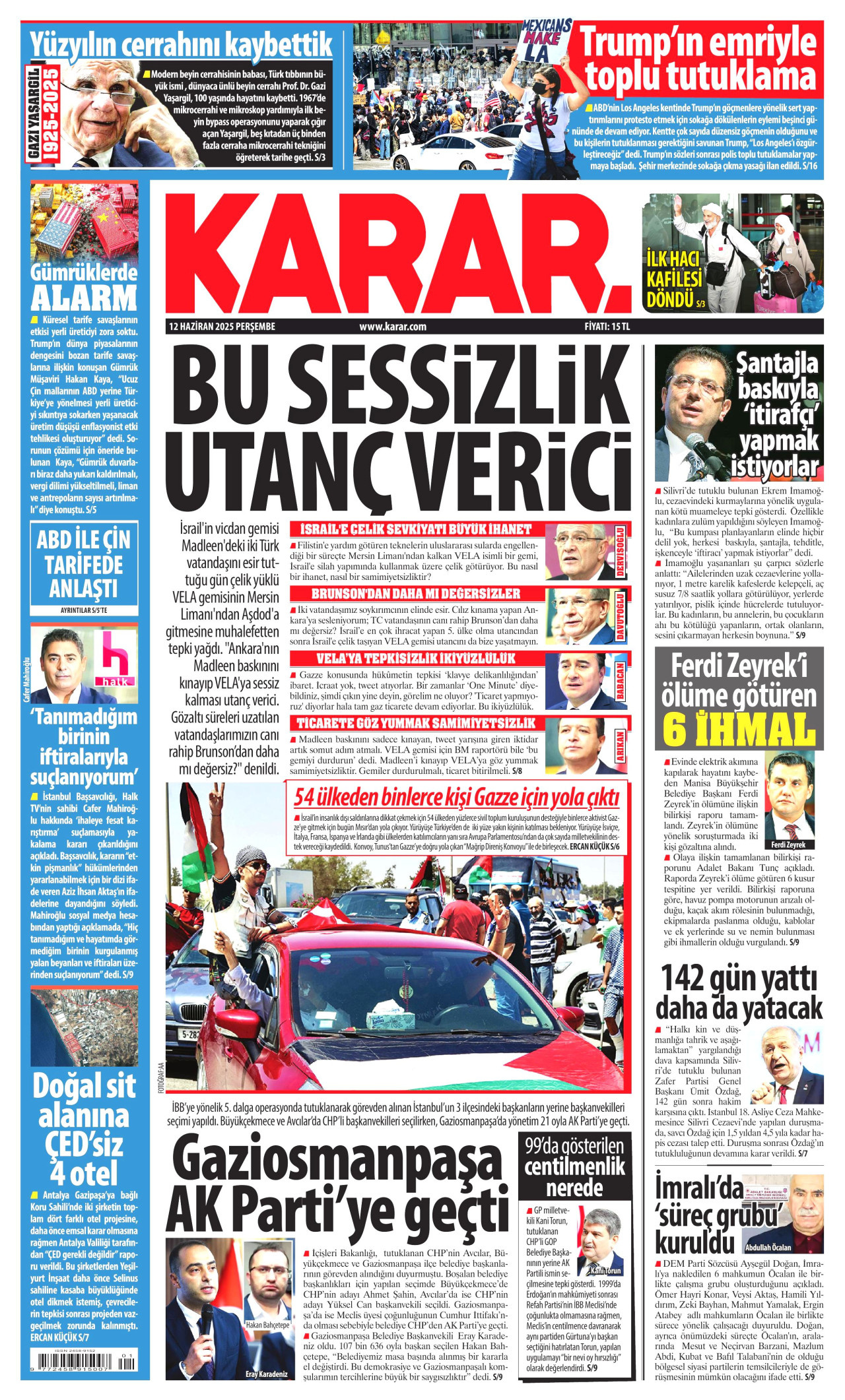Karar Gazetesi Manşeti