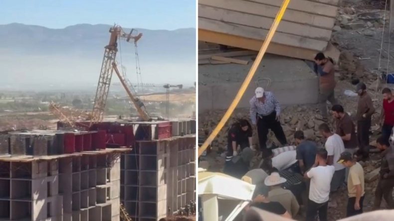 Kule Vinç Devrildi: 1 İşçi Hayatını Kaybetti
