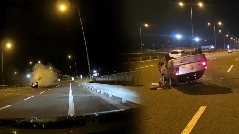 Kuzey Marmara Otoyolu’nda zincirleme kaza: 5 yaralı