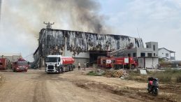 Pamuk Fabrikasında Çıkan Yangın