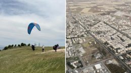 Paraşütle 7 Saat Havada Kaldı, Şanlıurfa’ya Uçtu