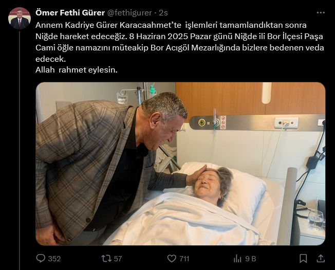 Ömer Fethi Gürer ve annesi Kadriye Gürer