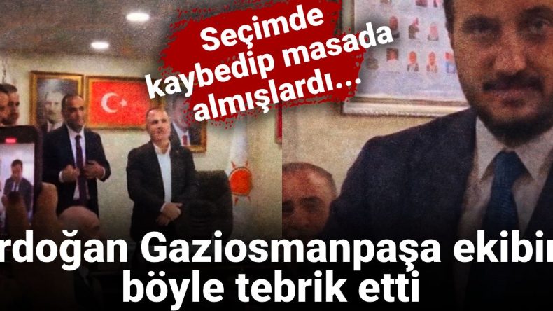 Seçimi Kaybedip Masaya Oturdu: Erdoğan Gaziosmanpaşa Ekibini Böyle Kutladı