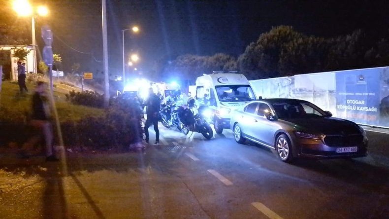Silivri’de Motosiklet Uygulama Noktasına Çarptı: 5’i Polis 6 Yaralı