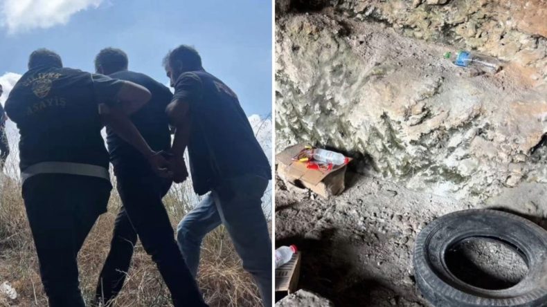 Tekerlekten Koltuk Yapmış: Mağarada Yakalandı