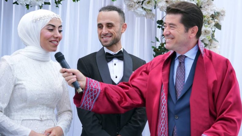 Trabzon’da Bir İlk: Gelin ve Damat ‘Evet’ Demek İçin O İşi Seçti