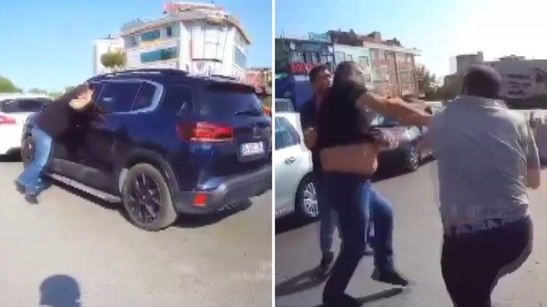 Trafikte ‘Yol Verme’ Kavgası: Hamile Eşinin Yanında Saldırıya Uğradı
