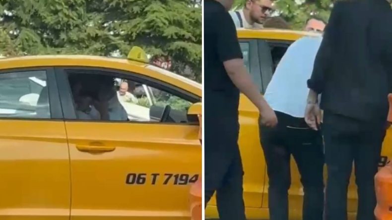Trafikte Yolcu Terörü: Taksiciye Yumruk Yağmuru!