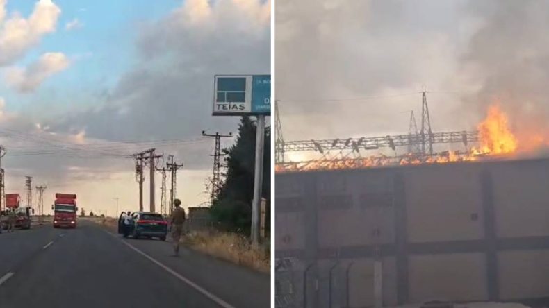 Trafo Merkezinde Yangın! 150 Yerleşim Yeri Elektriksiz Kaldı
