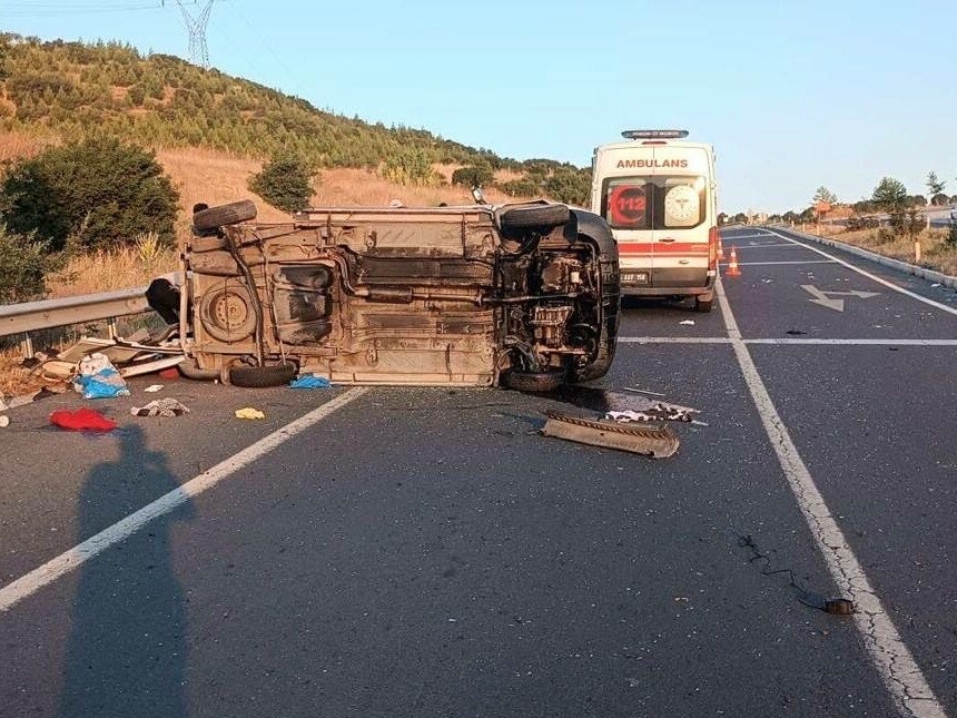 Kaza sonrası araç görüntüsü