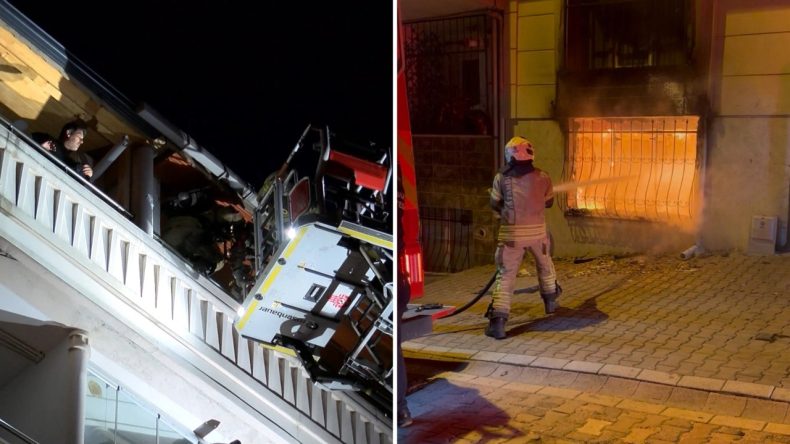 Uykuda Yakalandılar: İstanbul’da 5 Katlı Binada Yangın