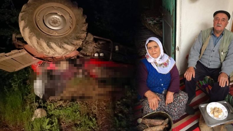 Yaşlı Çiftin Traktör Kazası Sonucu Hayatını Kaybetmesi