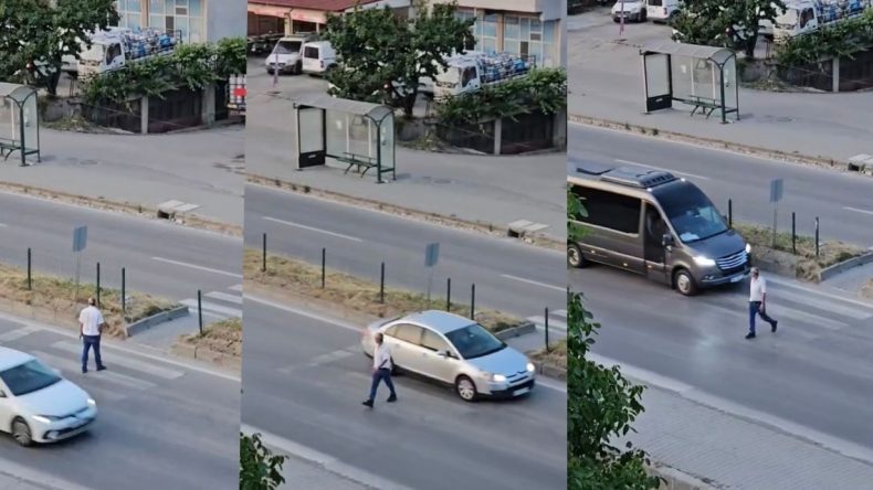 Yaya Geçidinde Şaşırtan Davranış: Ne Geliyor Ne Gidiyor!