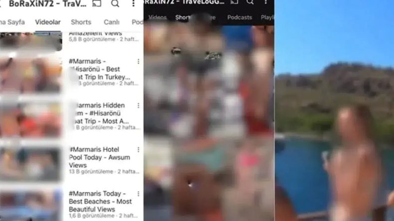 YouTube’da Ahlak Skandalı: Tatil Yapan Kadınları Gizlice Çekip Yayınladı!