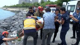 Zeytinburnu’nda bir kadın, sahilde yürüyüş yaparken kayalıklara düşerek yaralandı!