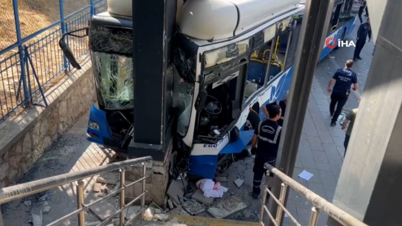 Ankara'da belediye otobüsü kazası: 20 yaralı