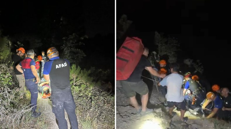 Arkadaşlarıyla Yürüyüşe Çıkmıştı, 3 Metreden Düşüp Mahsur Kaldı