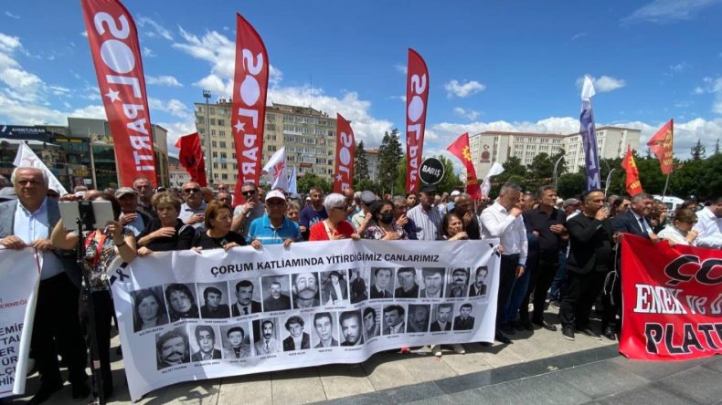 Çorum Katliamı'nda yaşamını yitirenler 45. yılında anıldı