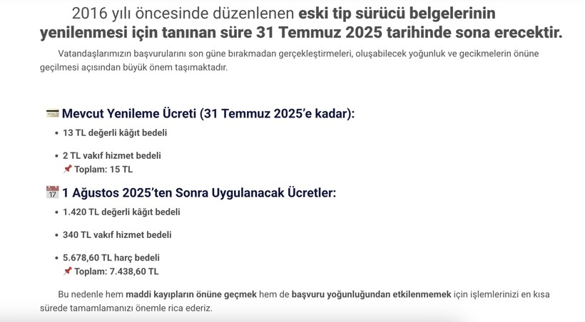 Nüfus ve Vatandaşlık İşleri Genel Müdürlüğü'nün açıklaması.