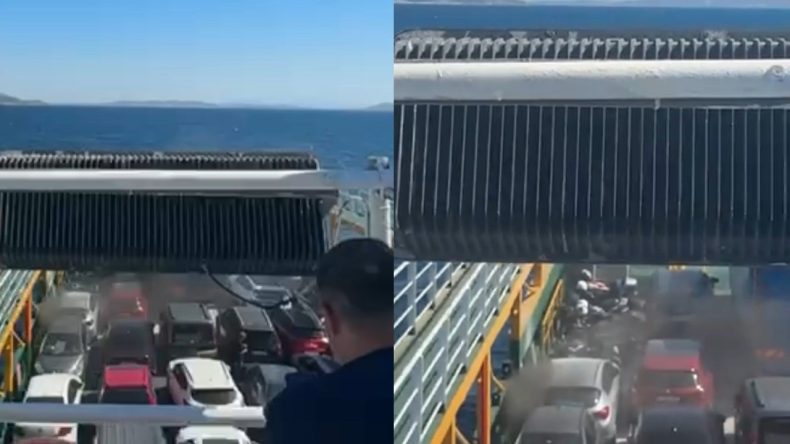 Feribotta Gerilim Anları! 200 Yolcu Güvenli Bir Şekilde Tahliye Ediliyor