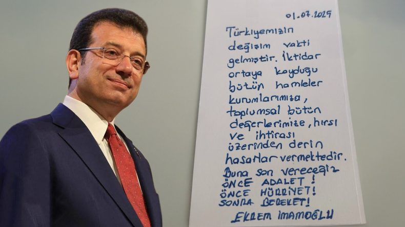 İnce, İmamoğlu'nun Mesajını Paylaştı: Değişim Vakti Gelmiştir