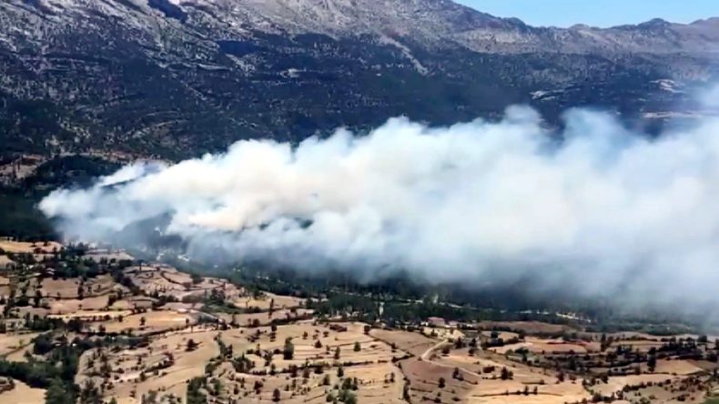 Isparta'da Yangın Alarmı