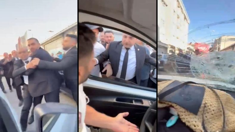 Suçlu ve Maganda: Yolu Kapatıp Araca Saldırdılar